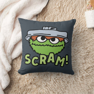 Coussin Rue Sésame Oscar the Grouch Scram!