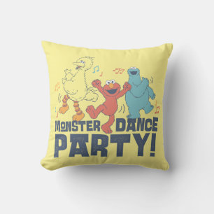 Coussin Rue Sésame Soirée dansante des Monstres