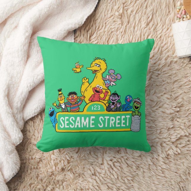 Coussin Rue Sésame | Tout autour de l'enseigne de la rue S (Couverture)