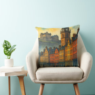 Coussin Rue Victoria Édimbourg – Vieille ville d'Écosse
