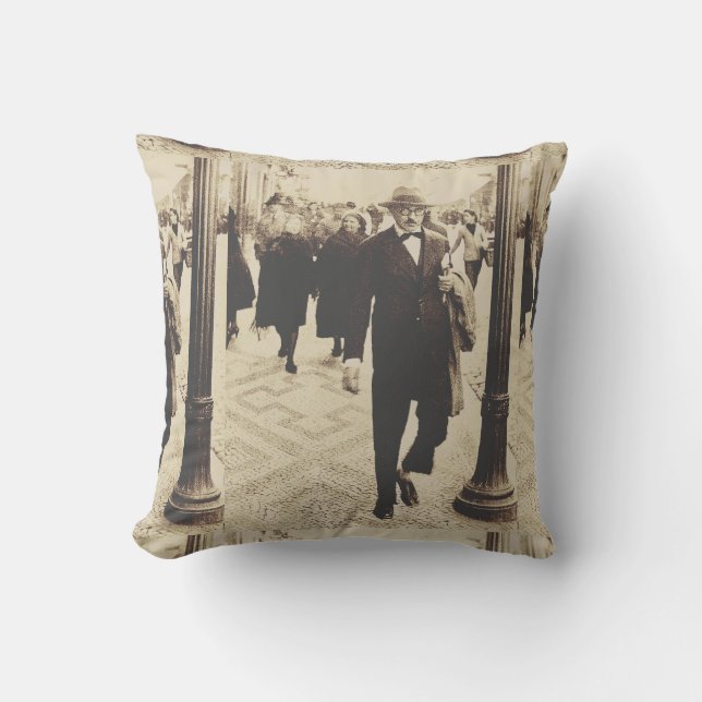 Coussin Rues de Lisbonne (Fernando Pessoa) (Recto)