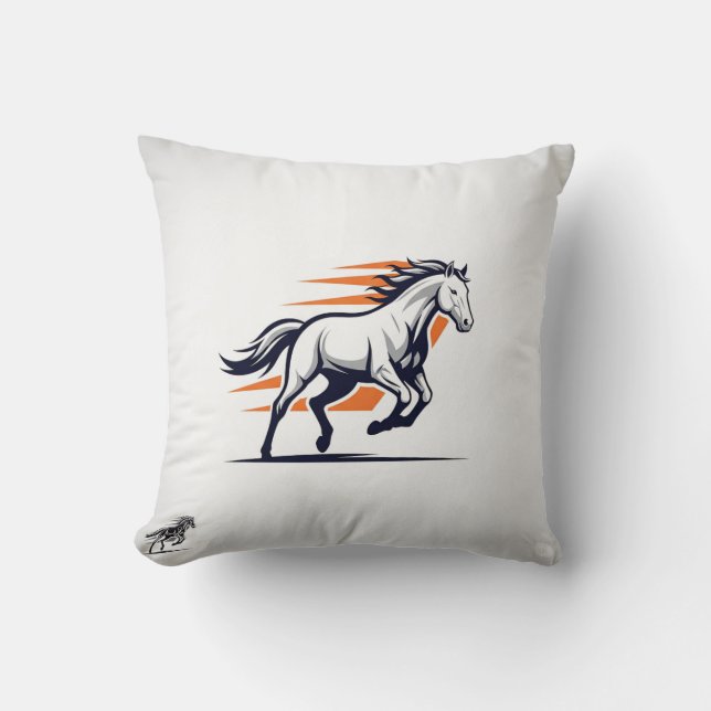 Coussin Running Wild : L'esprit du cheval (Recto)