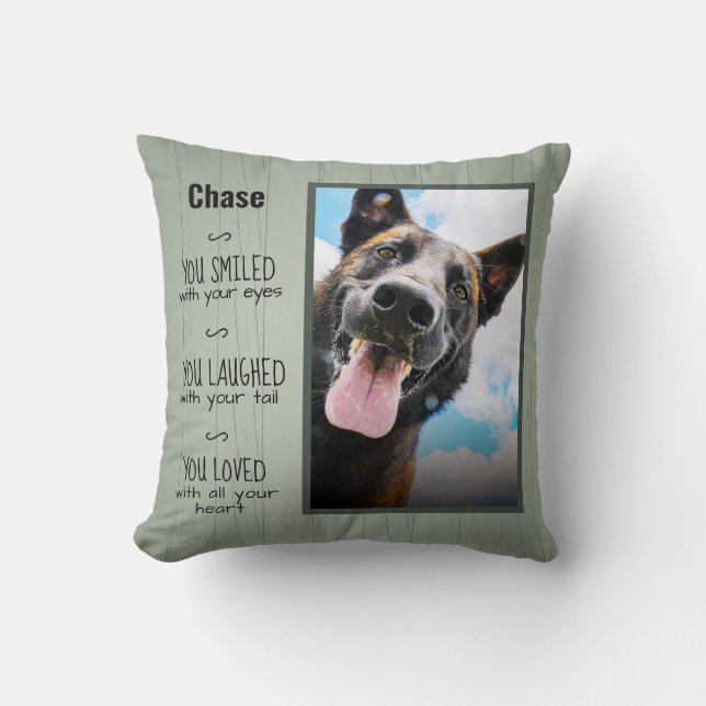 Coussin Russe Bois personnalisé Animaux de compagnie photo (Recto)