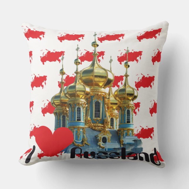 Coussin Russie - Russia Saint-Pétersbourg (Recto)