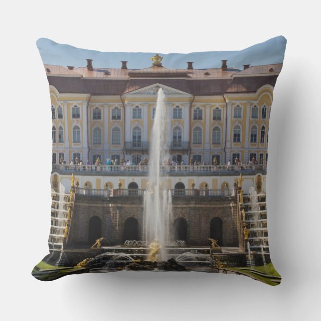 Coussin Russie, Saint-Pétersbourg, Peterhof, Grand Palais (Recto)
