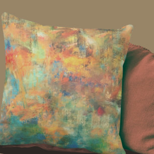 Coussin Rust & Earth Abstract Design