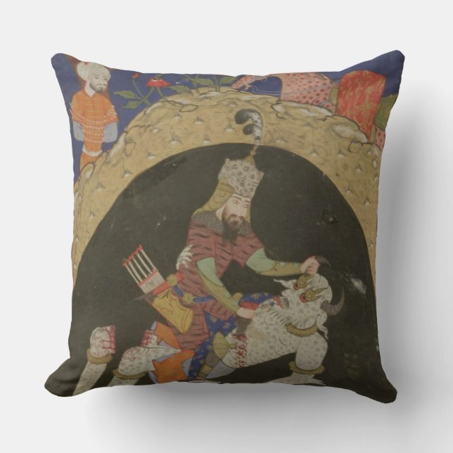 Coussin Rustam massacre la division blanche de Mazandaran, (Recto)