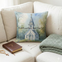 Rustic Church Path in Wildflower Meadow