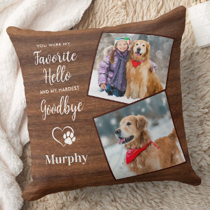 Coussin Rustic Wood Pet Perte Garder Pet Chien de chien Me