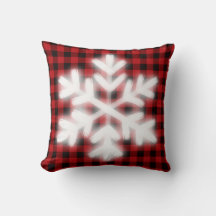 Rustique Noël design rouge buffle plaid