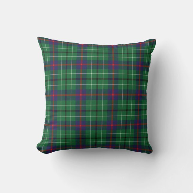 Coussin Rustique Plaid Élégant Duncan Green Tartan (Recto)