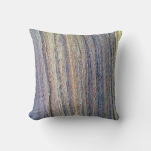 Coussin Rustique Vertical Stripe Tree Woodgrain Photo Natu