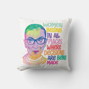 Coussin Ruth Bader Ginsburg Femmes Dans Tous Les Endroits