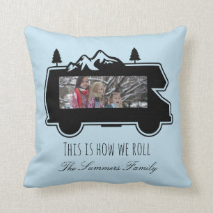 Coussin RV Photo Personnalisée Camper Trailer Personnalisé