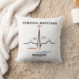 Coussin Rythme Fort à l'Intérieur Électrocardiogramme Batt