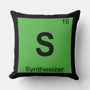 Coussin S - Synthétiseur Musique Chimie Tableau Périodique