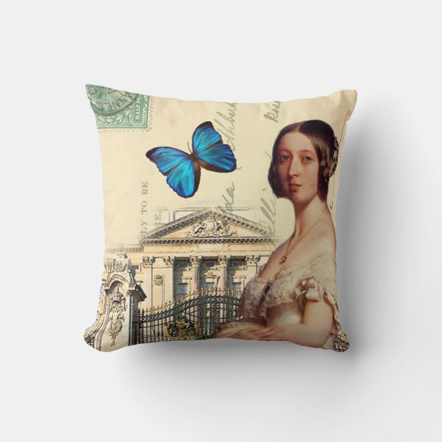 Coussin Sa Majesté la Reine (Recto)