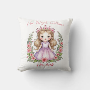 Coussin Sa Royale Princesse Rose