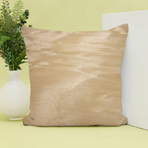 Coussin Sable Beige Sur La Plage - Texture Simple Et Minim