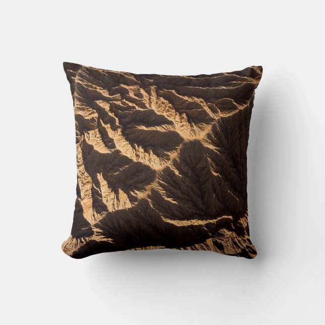 Coussin Sable Brown et noir le matin (Recto)
