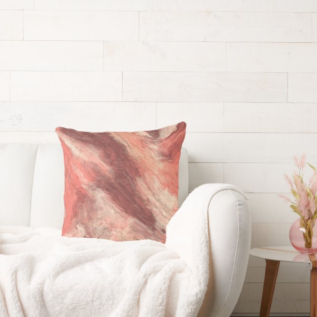 Coussin Sable rose saumon (Canapé)