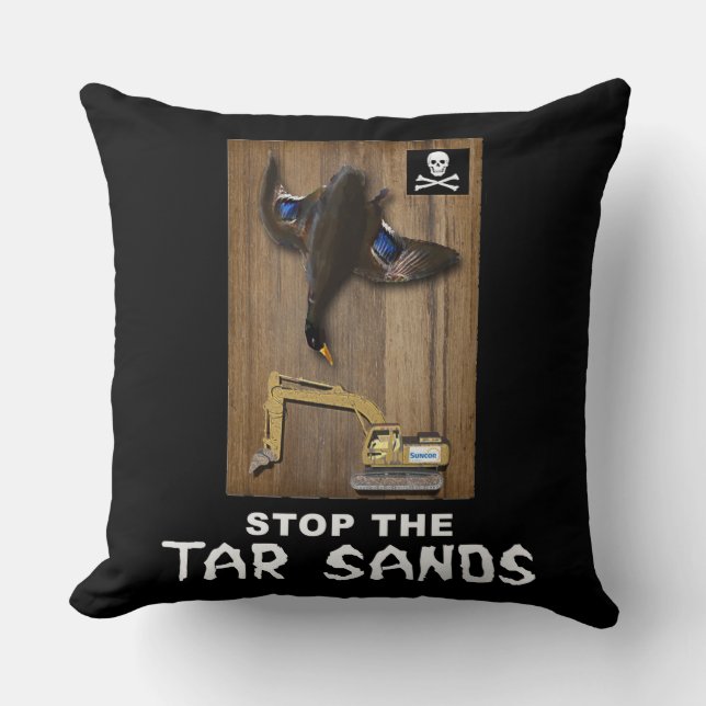 Coussin Sables bitumineux de l'Athabasca Duck Mount (Recto)