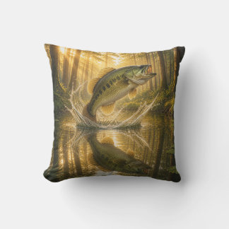 Coussin Sac à bandoulière en bois doré pour achigan à gran