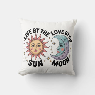 Coussin Sac à Tote Rétro "Vivre par le Soleil, Aimer par l