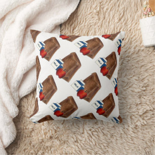 Coussin Sac Brown École Déjeuner enseignant Cadeau Cafétér