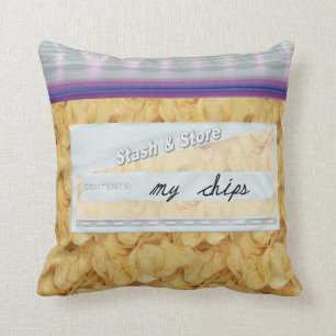 Coussin Sac de chips de pomme de terre Snacks d'oreiller d