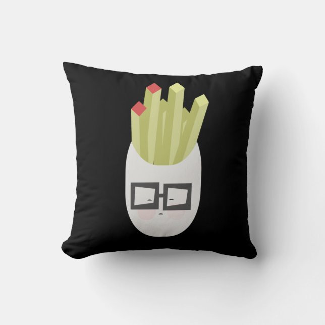Coussin Sac de frites mignon dessin animé   (Recto)