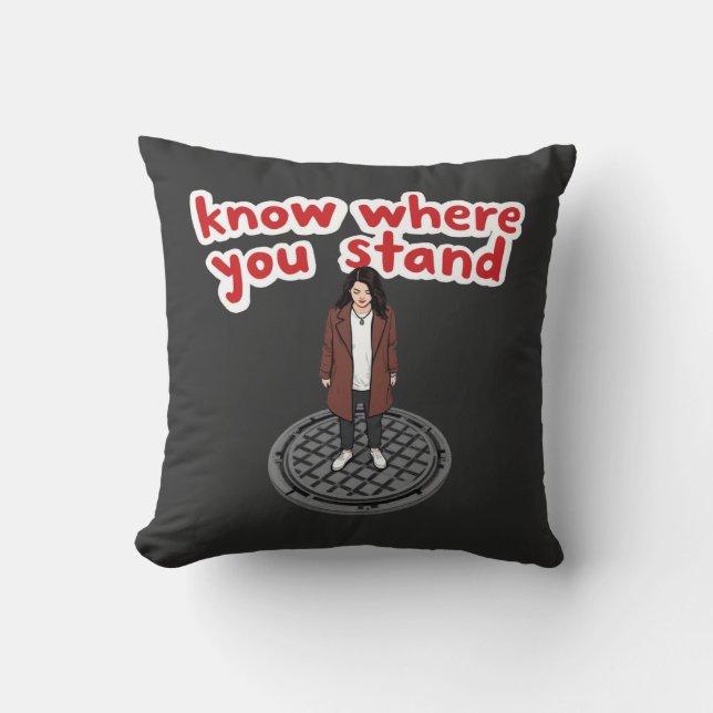 Coussin Sachez où vous vous situez sur une dérive amusante (Recto)