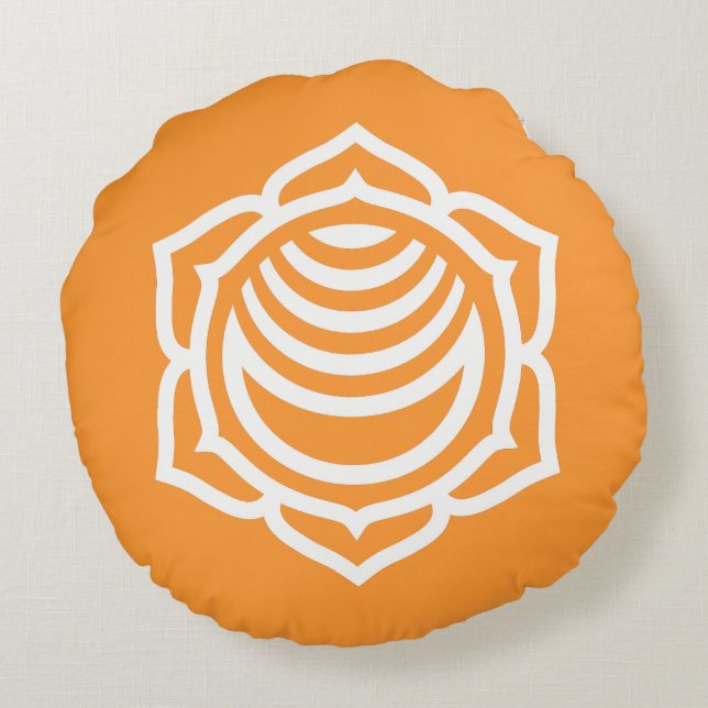 Coussin Sacral Chakra Energy Round (Dos)