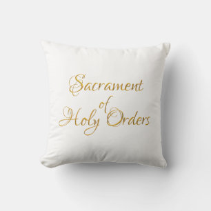 Coussin Sacrament de l'Ordre des Saints Ordres Golden 3D L