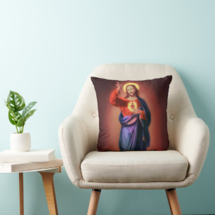 Coussin Sacré Coeur de Jésus-Christ
