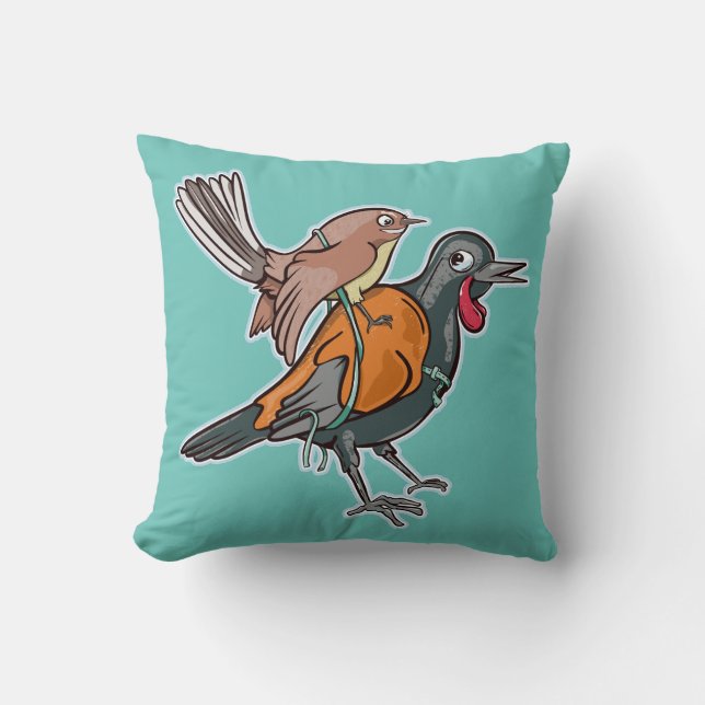 Coussin Saddleback et fantastique (Recto)