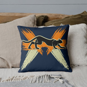 Coussin Safari Animaux Sauvages Grands Félins Moderne Pers