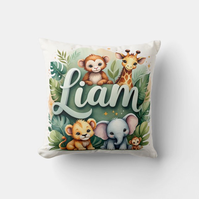 Coussin Safari Aventure Liam Jeu d'oreiller (Recto)