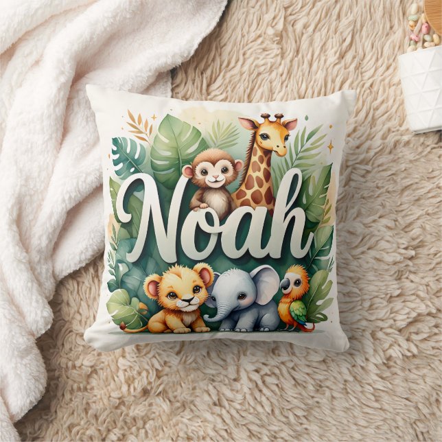 Coussin Safari Aventure Noah Jeu d'oreiller (Couverture)