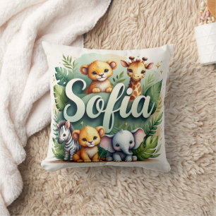 Coussin Safari Aventure Sofia Jeu d'oreiller
