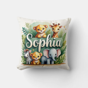 Coussin Safari Aventure Sophia Jeu d'oreiller