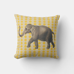 Coussin Saffron Spice Moods Doses avec éléphant