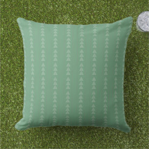 Coussin Sage moderne Vert Géométrique Extérieur Maison/Cam