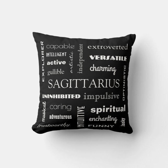 Coussin Sagittaire Astrologique (Recto)