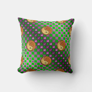 Coussin Sagittaire & Chèvre de Bois