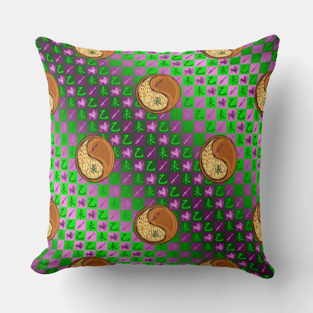 Coussin Sagittaire & Chèvre de Bois (Recto)