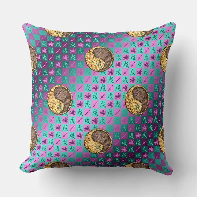 Coussin Sagittaire & Chien de Terre (Recto)