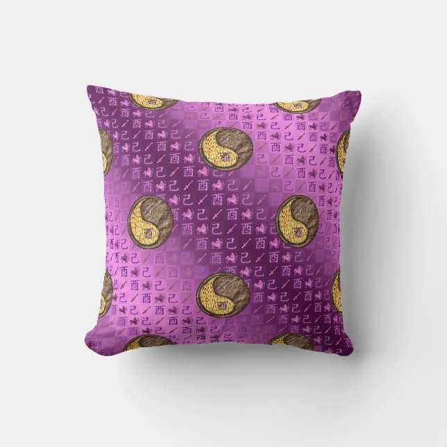 Coussin Sagittaire & Coq de Terre (Recto)