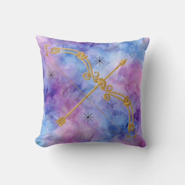 Coussin Sagittaire doré (Recto)