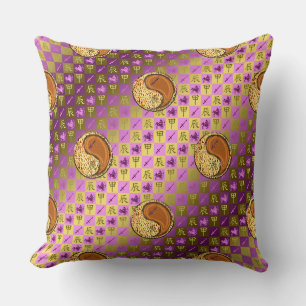 Coussin Sagittaire & Dragon de Bois
